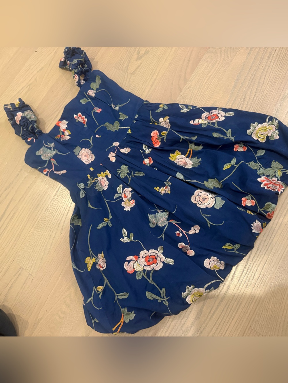 Sea New York Navy Blue Floral Mini Dress